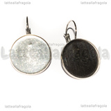 Monachelle chiuse in Acciaio Inox con base cammeo 20mm