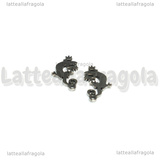 Ciondolo Geco in Acciaio Inox 15.5x9mm