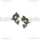 Ciondolo Geco in Acciaio Inox 15.5x9mm