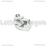 Ciondolo Ancora in Acciaio Inox smaltato 25x16mm