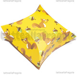 Scatola  Fantasia Scoiattoli a Cuscino in Cartone 8.3x8.4cm