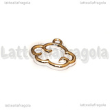 Charm Nuvola in metallo Silver Plated 15x14mm