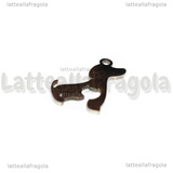 Ciondolo Cane e Gatto in Acciao Inox 18x17mm