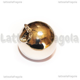 Ciondolo Sfera Chiama Angeli in rame argentato 25mm