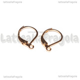 Coppia Monachelle Chiuse in Acciaio Inox Oro Rosa 15x10mm