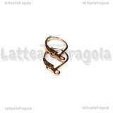 Coppia Monachelle Chiuse in Acciaio Inox Oro Rosa 15x10mm