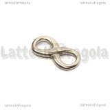 Infinito in acciaio inox 20.5x10.5mm