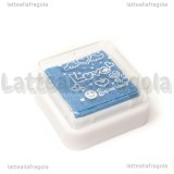 Tampone inchiostro Azzurro 33x33mm