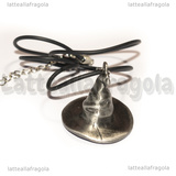 Cappello Parlante di Harry Potter 29mm argentato con collana in caucciù