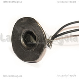 Cappello Parlante di Harry Potter 29mm argentato con collana in caucciù