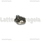 Charm Zampa 3D in Acciaio Inox 14.5x10x5.5mm