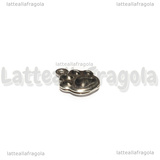Charm Zampa 3D in Acciaio Inox 14.5x10x5.5mm