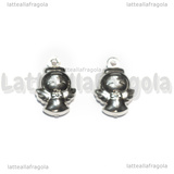 Charm Angelo 3D in Acciaio Inox 14.5x10x5.5mm