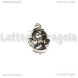 Charm Angelo 3D in Acciaio Inox 14x15x5mm