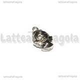 Charm Angelo 3D in Acciaio Inox 14x15x5mm