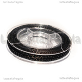 10Metri Filo Gioiello Nero 0.6mm 