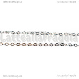1 Metro Catena Acciaio Inox maglie piatte ovali 3x2mm