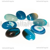 Cabochon in Agata Azzurra 25x18mm