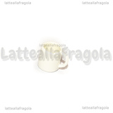 Miniatura Tazza Mug 3D in resina bianca 11x10mm