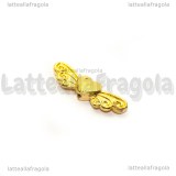 Connettore Ali d'Angelo in metallo gold plated 24x7mm