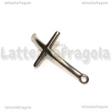 Connettore Croce in acciaio 304 47x22mm