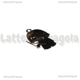 Ciondolo Voldemort della saga Harry Potter in metallo dorato smaltato 28x19mm