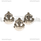Ancora foro largo in metallo argento antico 15x12mm