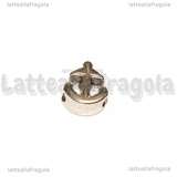 Ancora foro largo in metallo argento antico 15x12mm