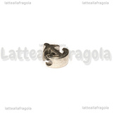 Ancora foro largo in metallo argento antico 15x12mm