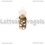 Stelline in acrilico giallo 3mm con bottiglietta in vetro 22mm 