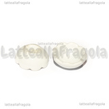 Ciotolina in ceramica bianca 15x7mm