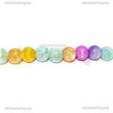 Perle in Madreperla colorata 5mm filo 38cm circa