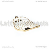 Ciondolo Edvige della saga Harry Potter in metallo dorato smaltato 25x24mm