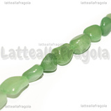 Pepite in Avventurina Verde 8-14x6-8x4-8mm Filo 39cm