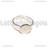Base Anello regolabile in Acciaio Inox con piastra 10mm