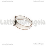 Base Anello in Acciaio Inox con piastra 10mm