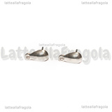 Coppia Orecchini a perno in Acciaio Inox Goccia 10x5mm