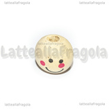 3 Testa in Legno naturale foro passante 19x18mm