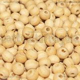 50 Perle in Legno naturale 5x4mm