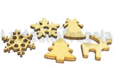 15 Figure Natalizie in Legno Naturale