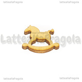 5 Cavallo a Dondolo in Legno Naturale 21x20.5mm