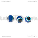 10 Perle Blu Occhio Greco in acrilico 10mm