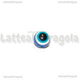 10 Perle Blu Occhio Greco in acrilico 10mm