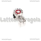 Chiave Protezione Amore foro largo in metallo smaltato 18x10mm