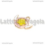 Charm Card Captor Sakura in metallo dorato smaltato 17x20mm
