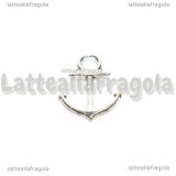 Charm Ancora in metallo argento antico 19x15mm