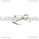 Charm Ancora in metallo argento antico 19x15mm