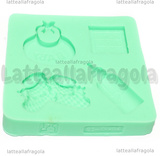 Stampo Nascita Baby in silicone 73x73mm