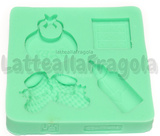Stampo Nascita Baby in silicone 73x73mm