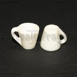 Miniatura Tazza Mug 3D in resina bianca 16x13mm